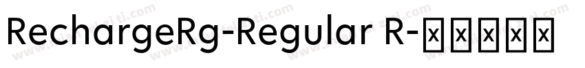 RechargeRg-Regular R字体转换